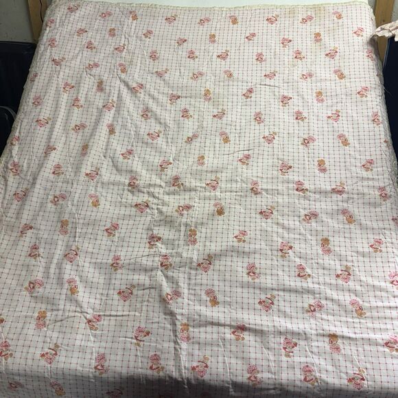 VINTAGE! STRAWBERRy Shortcake Throw Blanket And Pillow - Picture 4 of 8